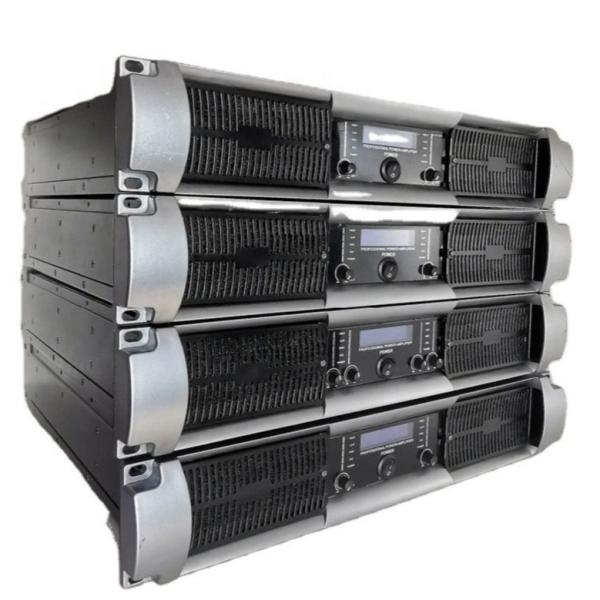 Black Silver 2U CLASS H 800W Analog Power Amplifier