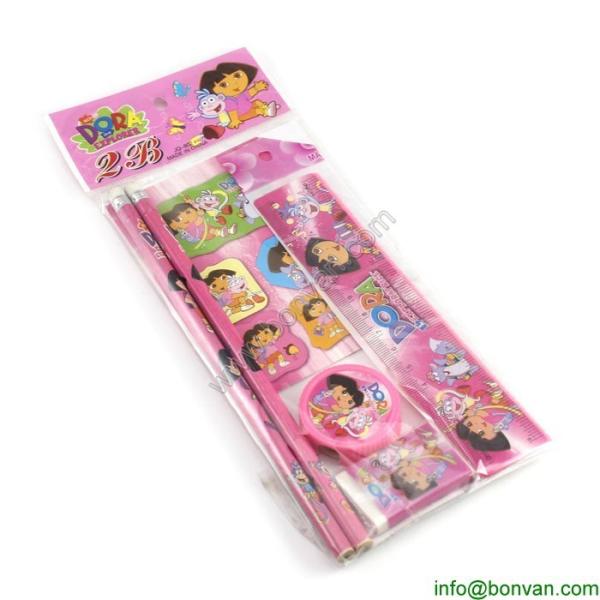 stationery set with color box packing Ningbo Disney Audited Factory