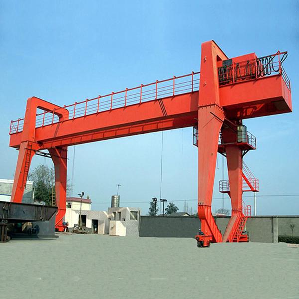 High Technique Cabin Control 50 TONS Engineering Rail Gantry Crane Electric Winch Type
