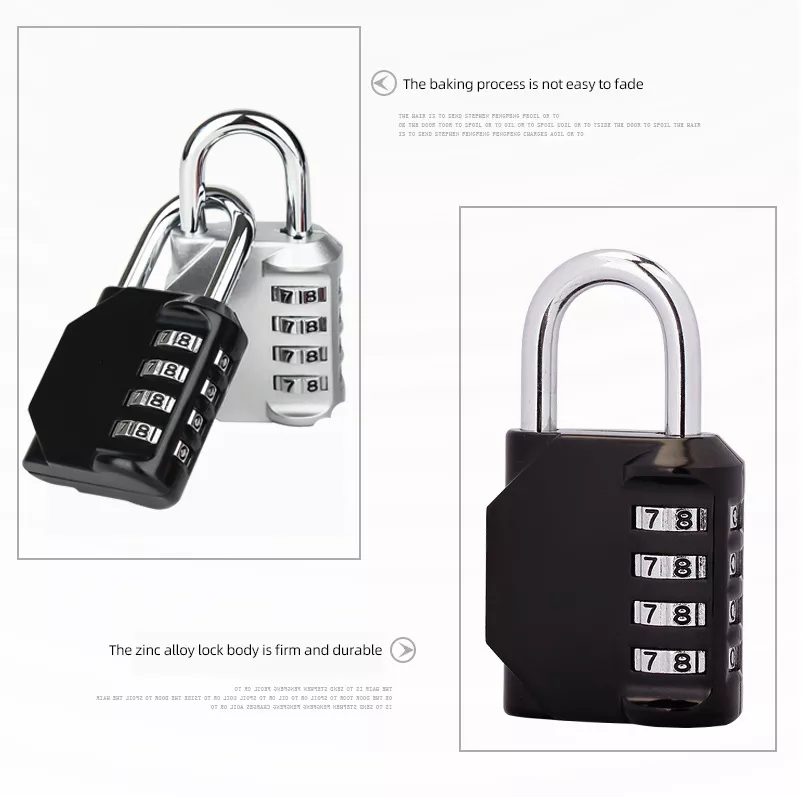 ZR Locks Manufacturer RARLUX HB22 4-Digit Code Zinc Alloy Industrial Safety Lockout Keyless Antitheft Password Combination