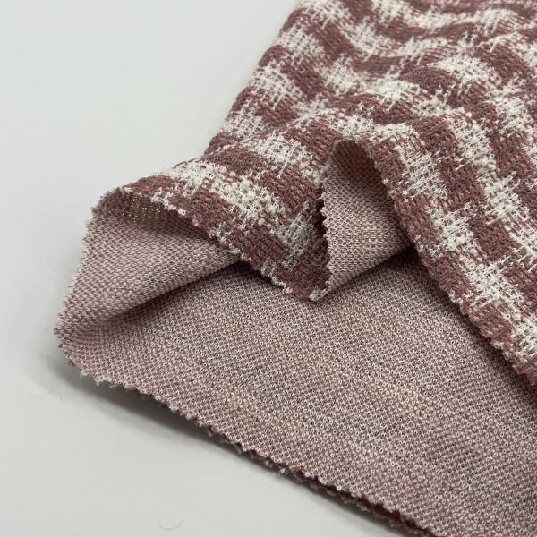 Tissus à tricoter de vêtements CM moyen Tissu jacquard F02-084