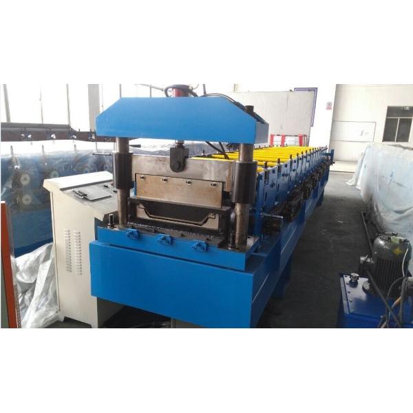 Roof Panel Standing Seam Roll Forming Machine With Rib And Electrical Seaming Machine