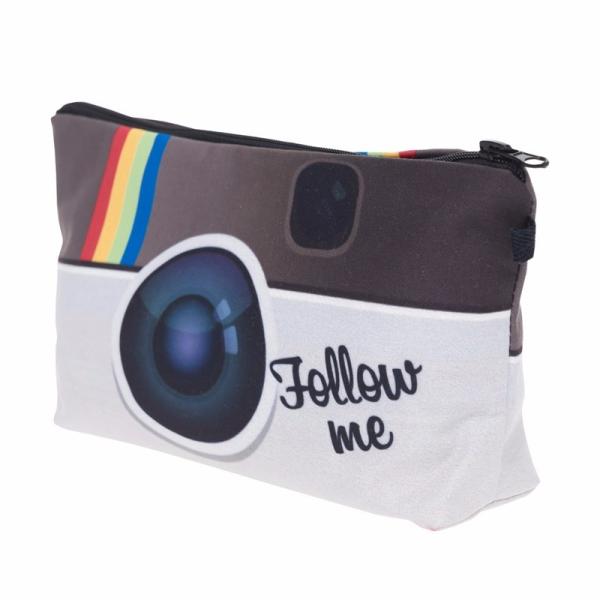 Makeup Bag, 3D Printing women cosmetic bag Multifuncition Pencil Holder