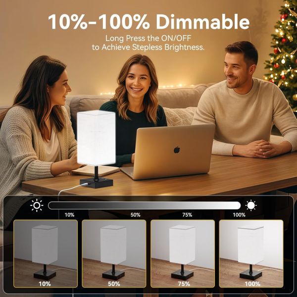 Square Winter Sad Light Touch Control 10000 Lux Therapy Lamp Dimmable