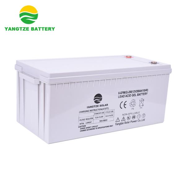 12V 200Ah AGM Gel Battery Deep Cycle 1500 Times ODM