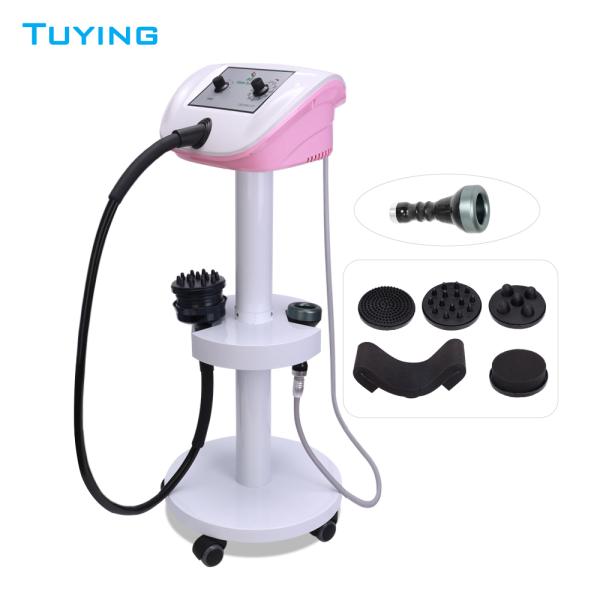 2024 2 in 1 pink G8 Vibration Body Massage Vacuum Heating Slimming Machine with Stand