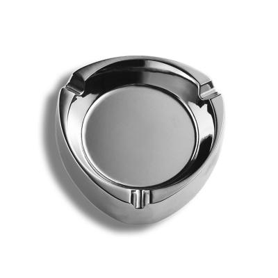 Le cendrier de polissage argenté moderne de poche en métal de 83mm nickellent librement
