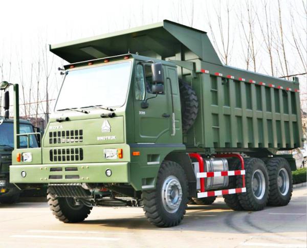 6x4 Driving Mining Dump Truck , Heavy Duty 6x4 Tipper Truck 371hp / 420hp Engine Power