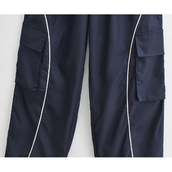 Брюки груза женщин изготовителя одежды небольшого количества мешковатые с брюками высокой талии Drawstring кармана случайными