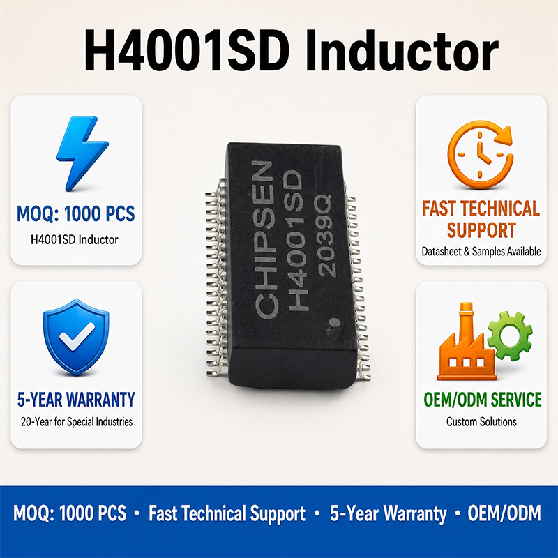 Stable Reliable H4001SD Network Transformer for Efficient Ethernet Connection