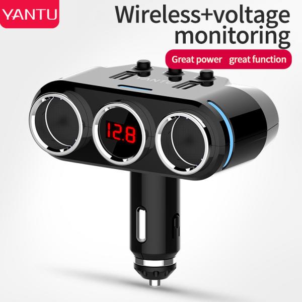 Portable USB Cigarette Lighter Sockets for Phone and Mobile A4 100W Fast Car Charger Adapter