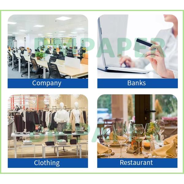 60g 75g CB CFB CF Carbonless Copy Paper For Receipt Blue Image 21.6 x 27.9cm