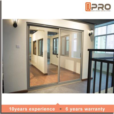 Portas de vidro de deslizamento de alumínio da multi cor para a sala de visitas com a porta deslizante chinesa Bifold de porta deslizante da segurança