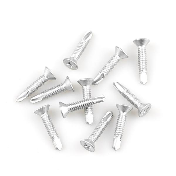 Sus410 Sus316 Cabri parafuso terraço Bi Metal A4 Ruspert cabeça plana parafuso auto-perfuração St4.8