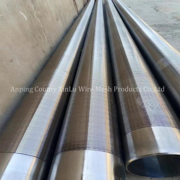 Pressure Vee Wire Wrapped Sand Control Water Well Screen Tubes with Welded Baffle Rings Connection