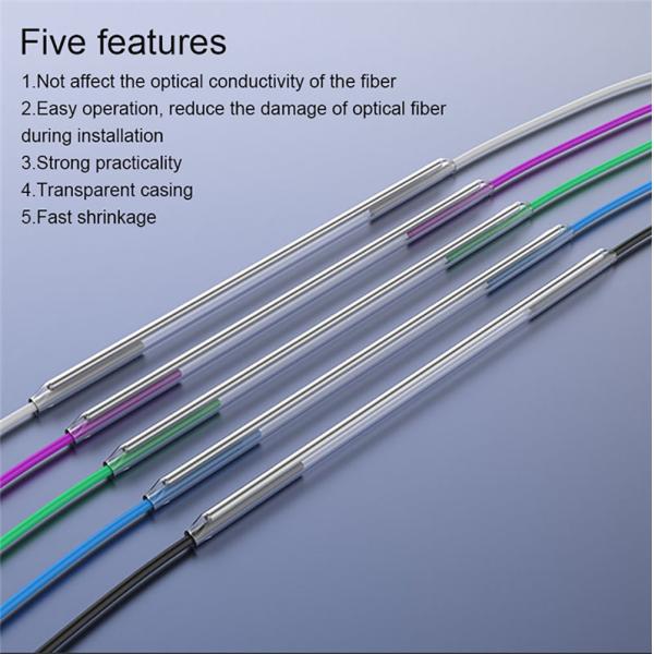 Optical Fiber Heat Shrinkable Cable Splice Protection 60mm