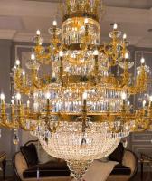 Velas de estilo europeu extra grandes cristal candelabros para tetos altos