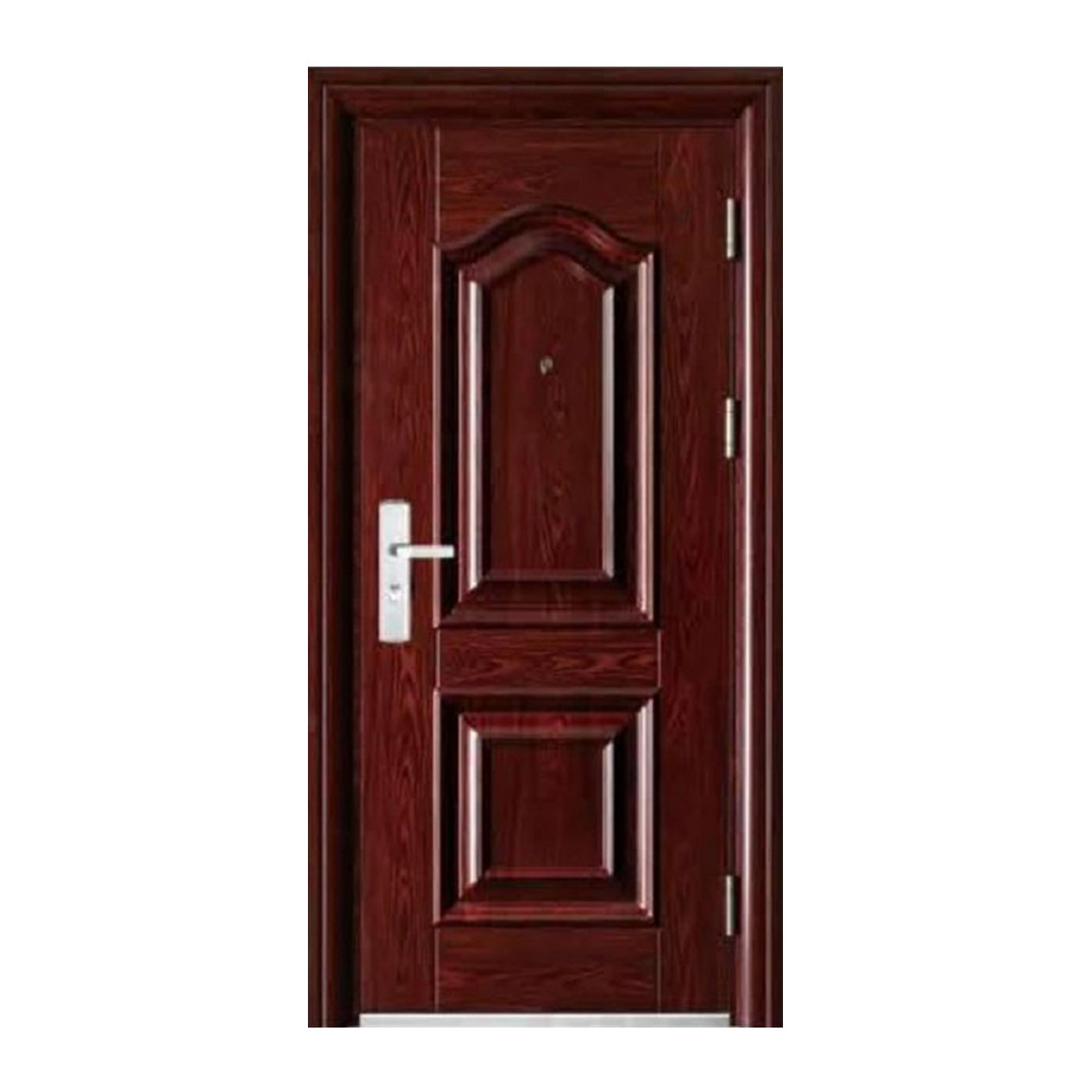2024 Factory Price 48 Inch Wood Grain Security Door Metal Exterior Steel Main Door Design Residential with Smart Lock