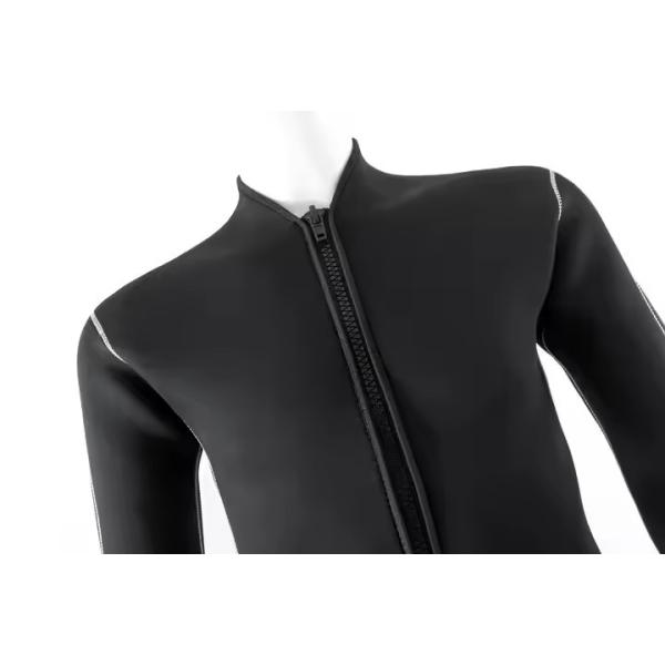 Traje de baño de pesca de lanza negro de manga larga de neoprene de 3 mm para surf de pesca de lanza