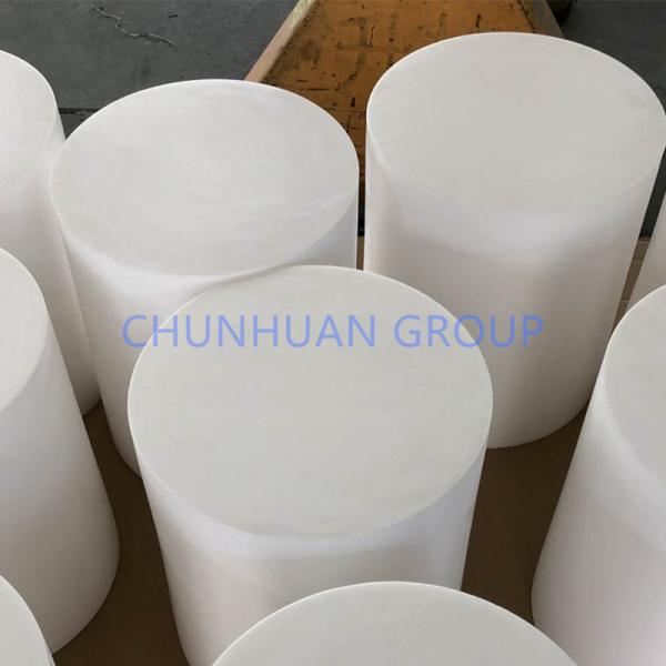 White Color Molded Solid Virgin 55mm PTFE Round Rod
