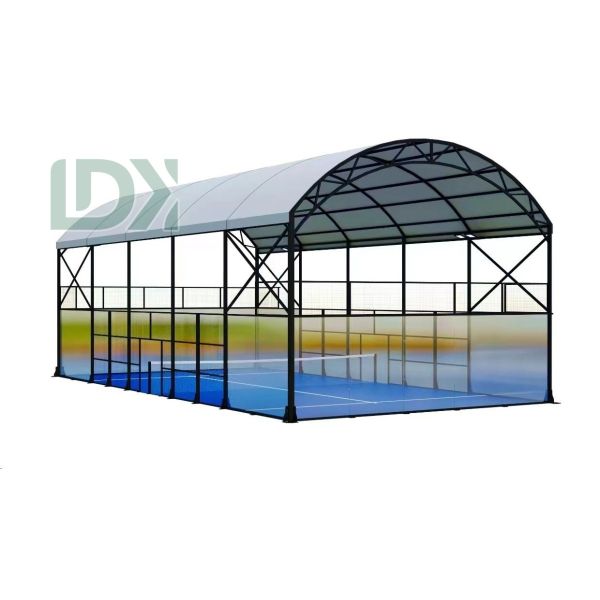 Padel With Roof Padel Court With Fixed Roof Outdoor Padel Customized Size Sport Equipments