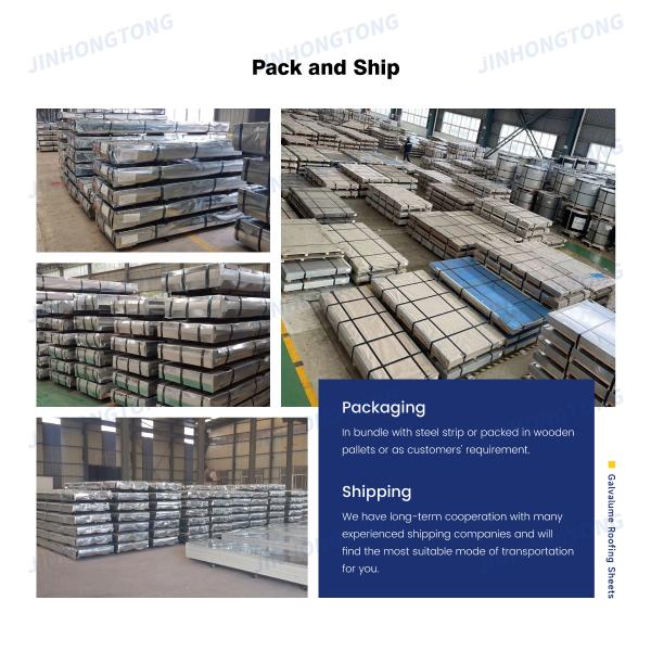 Building Material Customization Dx51d Dx52d Dx53d SGCC Grade 0.12-0.8mm Thickness Corrugated GI Sheet 26 Gauge Steel Plate