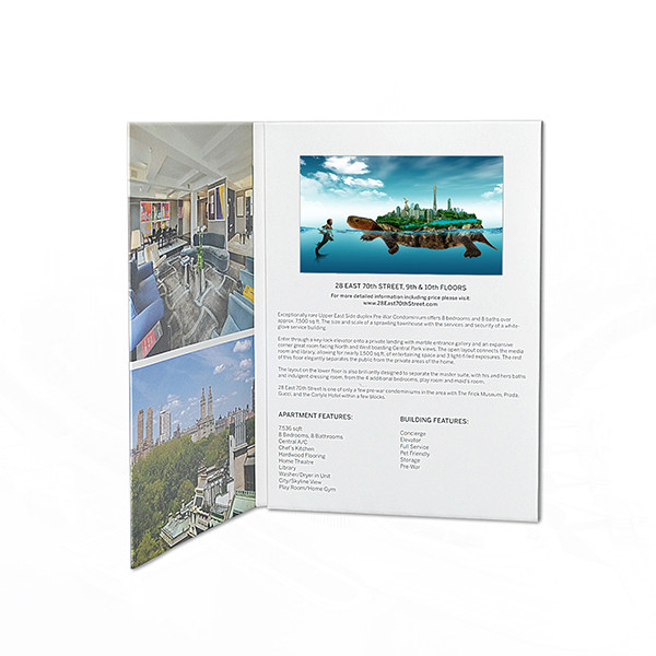7 Inch VIF Bespoke Flip Book Video Rechargeable For Opening Veremonies