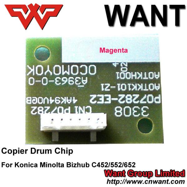 Copier drum chip C452 C552 C652 drum chip use For Konica Minolta Bizhub cartridge BK C M Y 4PCS