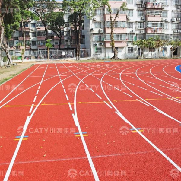13mm IAAF Approved Automatic Installation Spay Coated Esp Semi-Prefabricated Rubber Running Track