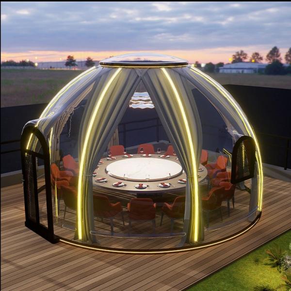 House Transparent Camping Hotel Prefabricated Dome for Camping Bubble House