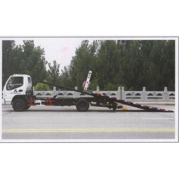 Tractor Tow Truck Wrecker 3 Ton 4 x 2 Driving With Hydraulic Winch 124 HP Engine