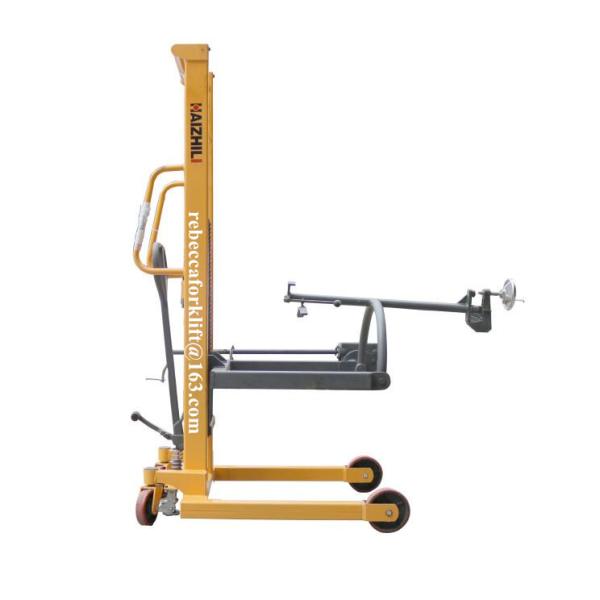 350kg Drum Lifter Trolley Hand Operated Type , Rotatable Hydraulic Drum Stacker