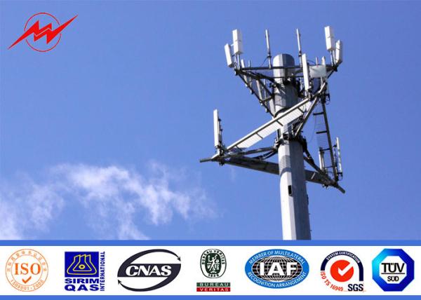 132kv 30 Meter Mono Pole Tower For Mobile Transmission Telecommunication