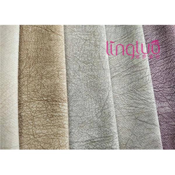 Noble And Elegant Gloss Crushed Velvet Upholstery Fabric No Hair Loss