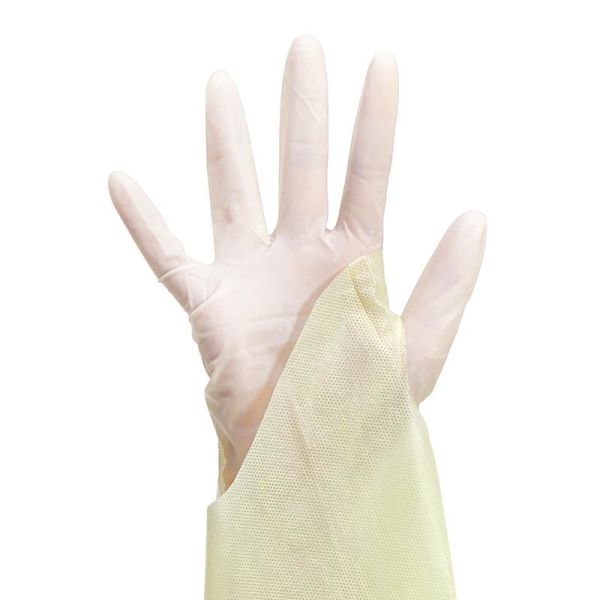 SMMS Disposable Isolation Gown with Integrated Thumb Loops and AAMI Level 4 Protection from 4-Layer Construction