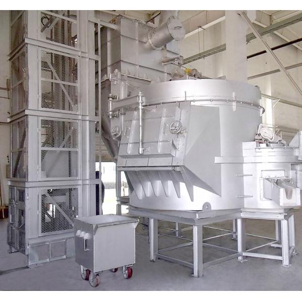 1 Ton Gas Fired Aluminum Scrap Melting Furnace With 4000 KW Aluminum Shell