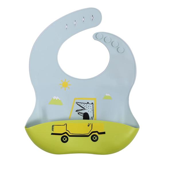 Sturdy No Plastic Non Toxic Silicone Baby Napkin Safe In Steriliser