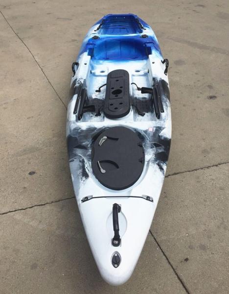 Cruising 12 Foot Lightweight Touring Kayak Sit On Top Fishing Large Cockpit 440 LBS Load