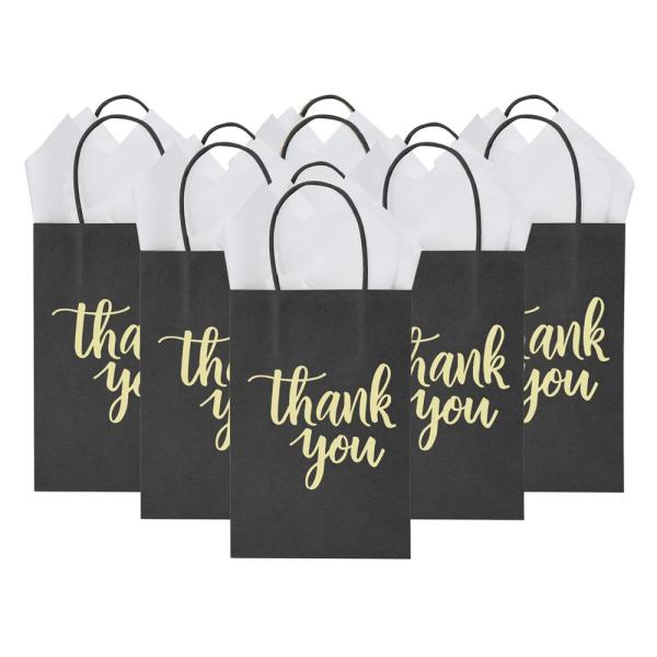 CMYK 4 Color Offset Printing Hand Length Handle Kraft Paper Bag for Customized Design