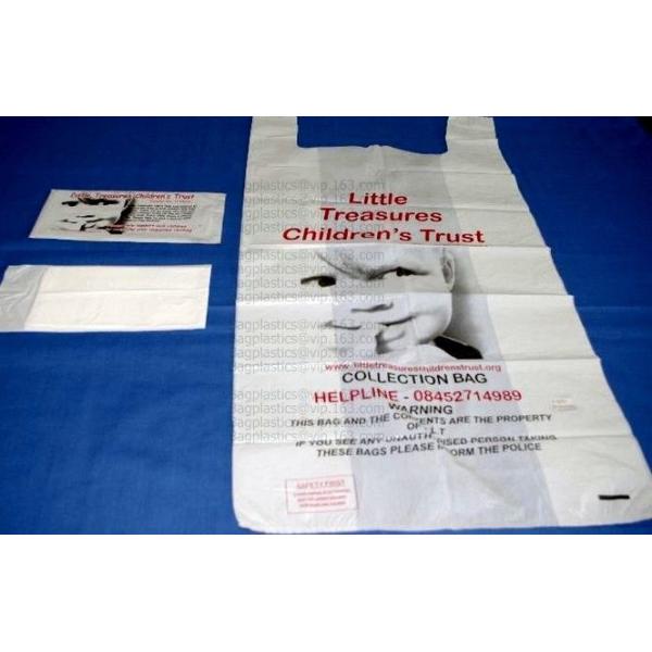 100 Compostable Biodegradable Shopping Bags - T-Shirt Style Carry Bags For Trash Or Grocery - Super Strong Holds 25 Poun