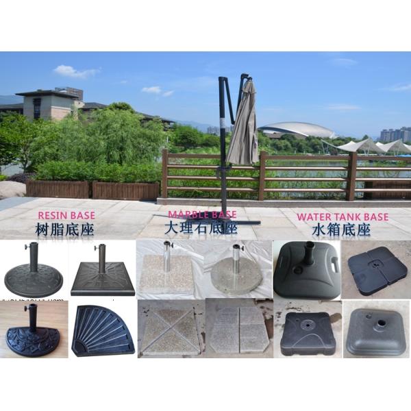 Modern Design Style 18K Fiberglass Ribs 160G Polyester Outdoor Umbrella with Tassels