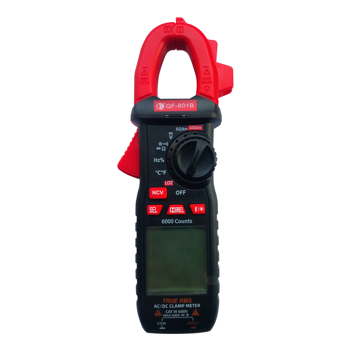 Digital Only Display Type AC DC Current Digital Multimeter Clamp Meter 6V 60V 600V
