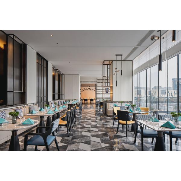 Conjunto de mesa de jantar contemporâneo para hotéis de luxo Mobiliário de restaurante