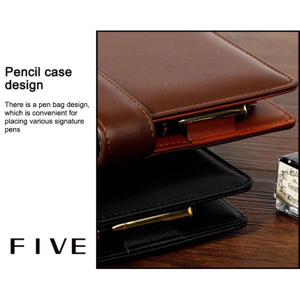 Personalised PU Leather Bound Notebook Journal Printing Stationery Diary