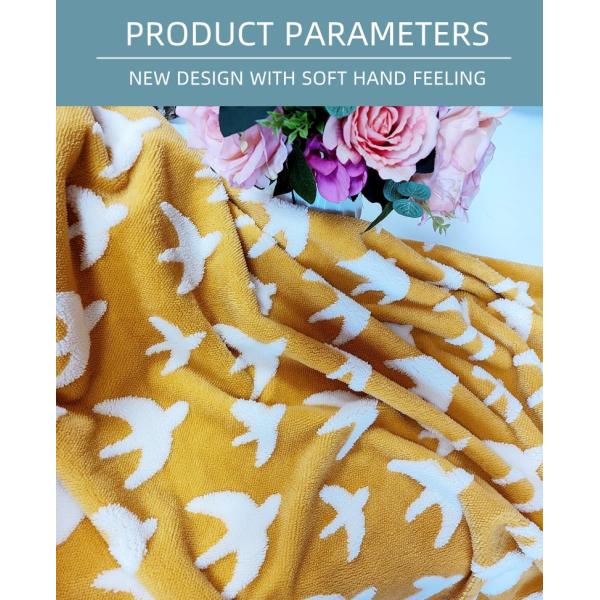 Ткань 300gsm вельвета Shu жаккарда для ткани ватки плюша 100% полиэстер крышки софы пальто