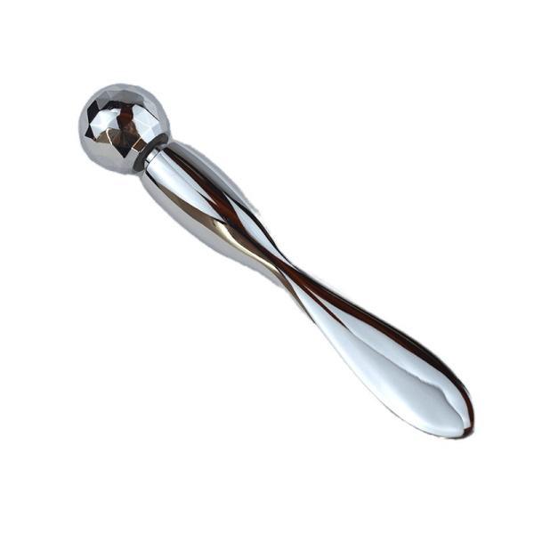 Eye Massage Cream Cosmetic Gold Metal Spoon And Spatula Facial Massager Roller Sticks Metal Mask