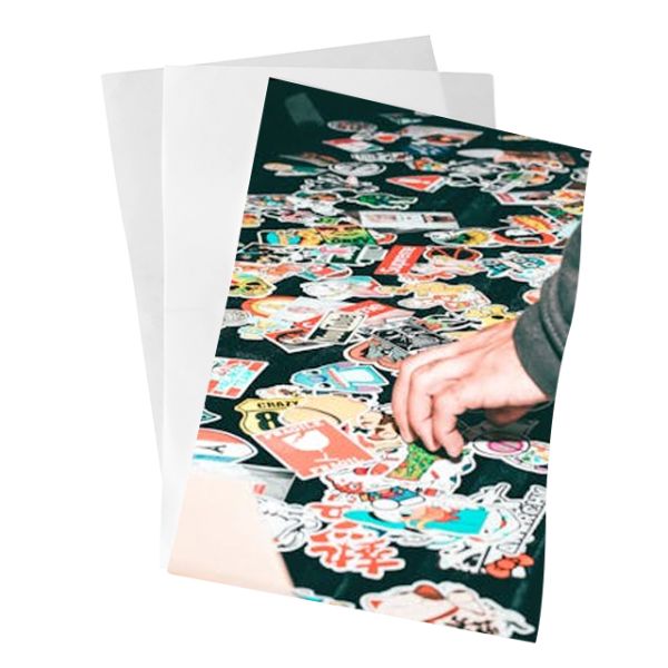A4 Size Sticker Paper Waterproof Inkjet Labels - High Gloss Adhesive Sheets
