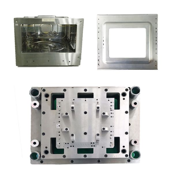 Home Appliance 0.6T Sheet Metal Stage Stamping Die for Microwave Oven Top Panel
