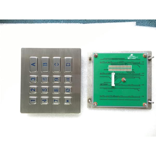 16 chaves conduzidas Backlighting o teclado numérico IP65 do metal da matriz