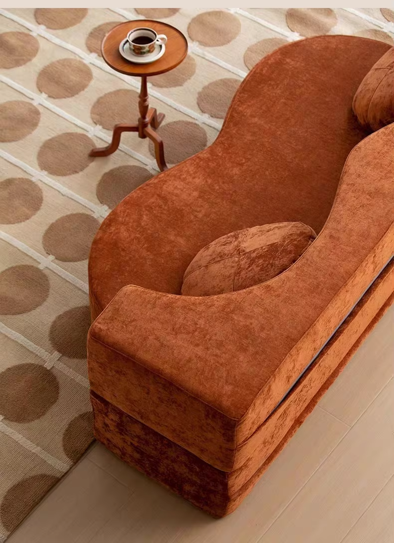 Customized Multifunctional Compressed Sofa Bed Fabric Sectional with Frameless Boxed Set & Sponge Filling for Living Room